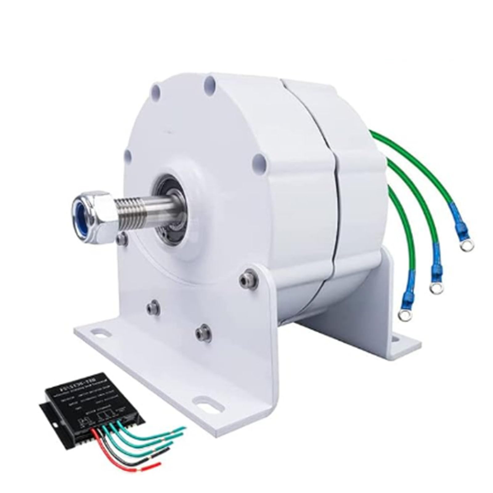 HYZHANHONG 14000W Permanent Magnet Wind Turbine Alternator with IP67 Waterproof Controller 12V 24V 48V DC Output for Off-Grid Power Emergency Backup Horizontal Wind Turbine,White,12V
