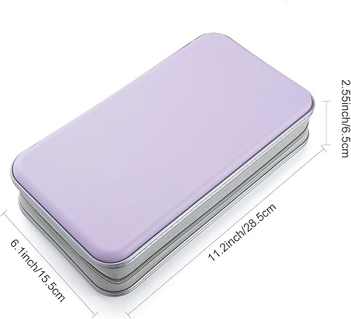 Miniatura 58 de UENTIP Estuche portátil para CD de capacidad para 96, portátil y de plástico duro, organizador de CD, cartera, almacenamiento de DVD (96, naranja)