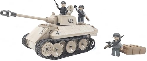 General Jim's Serie Militar WW2 Bloques de construcción - Ejército alemán Leopardo VK-1602 Reconocimiento Batalla Tanque Bloques de Construcción
