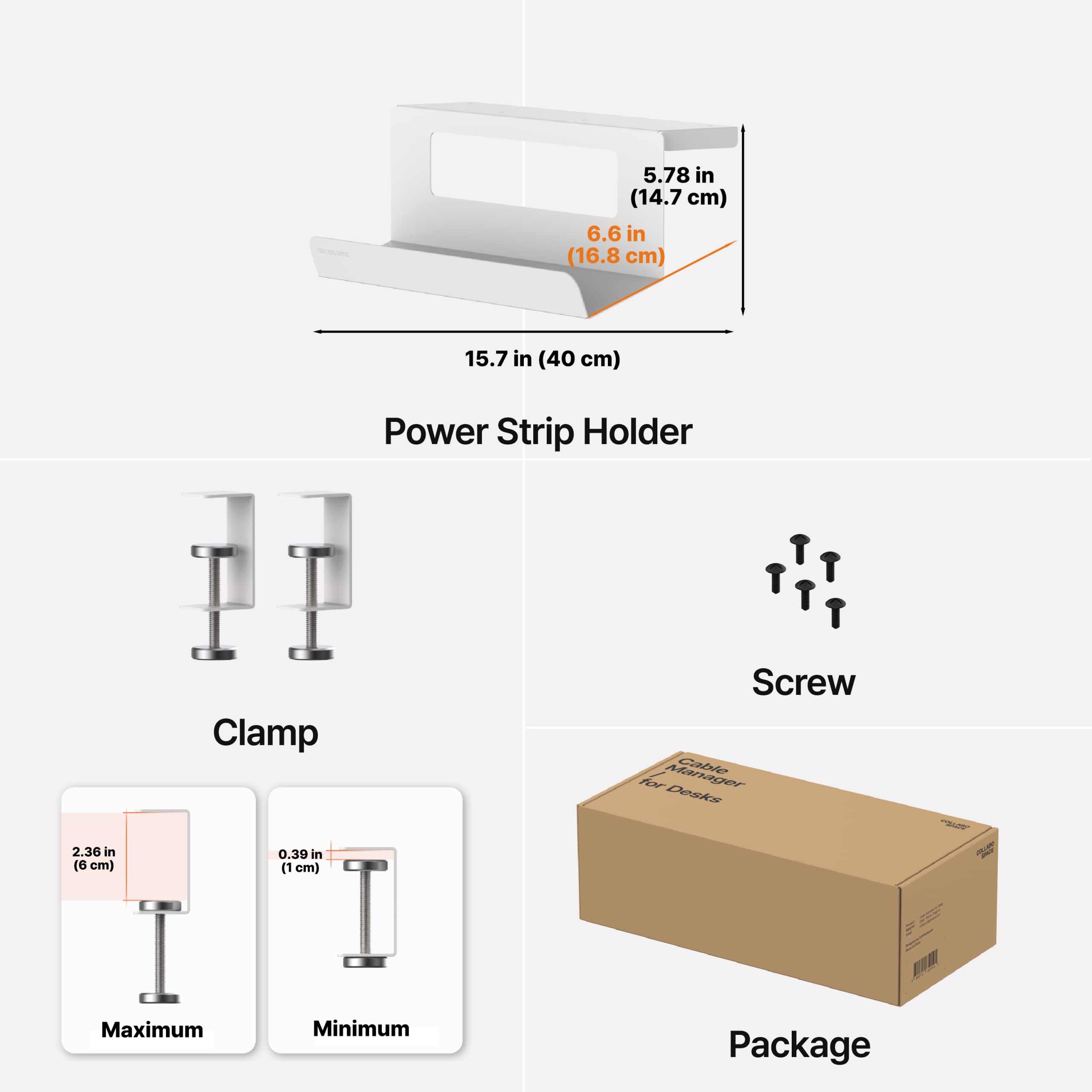 Organizador de Cables para escritorios