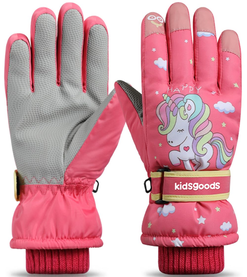 Guanti Da Sci Bambini Impermeabili 6-12 Anni - Antiscivolo E Caldissimi Per Neve E Sport Invernali - Foto 7