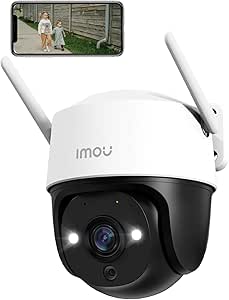 Imou 2K PTZ Outdoor Surveillance Camera, WiFi IP Camera with 30M Colour Night Vision, AI Personal Detection, Smart Tracking, 2-Way Audio, Compatible with Alexa, IP 66, Cruiser SE+ asin的图片