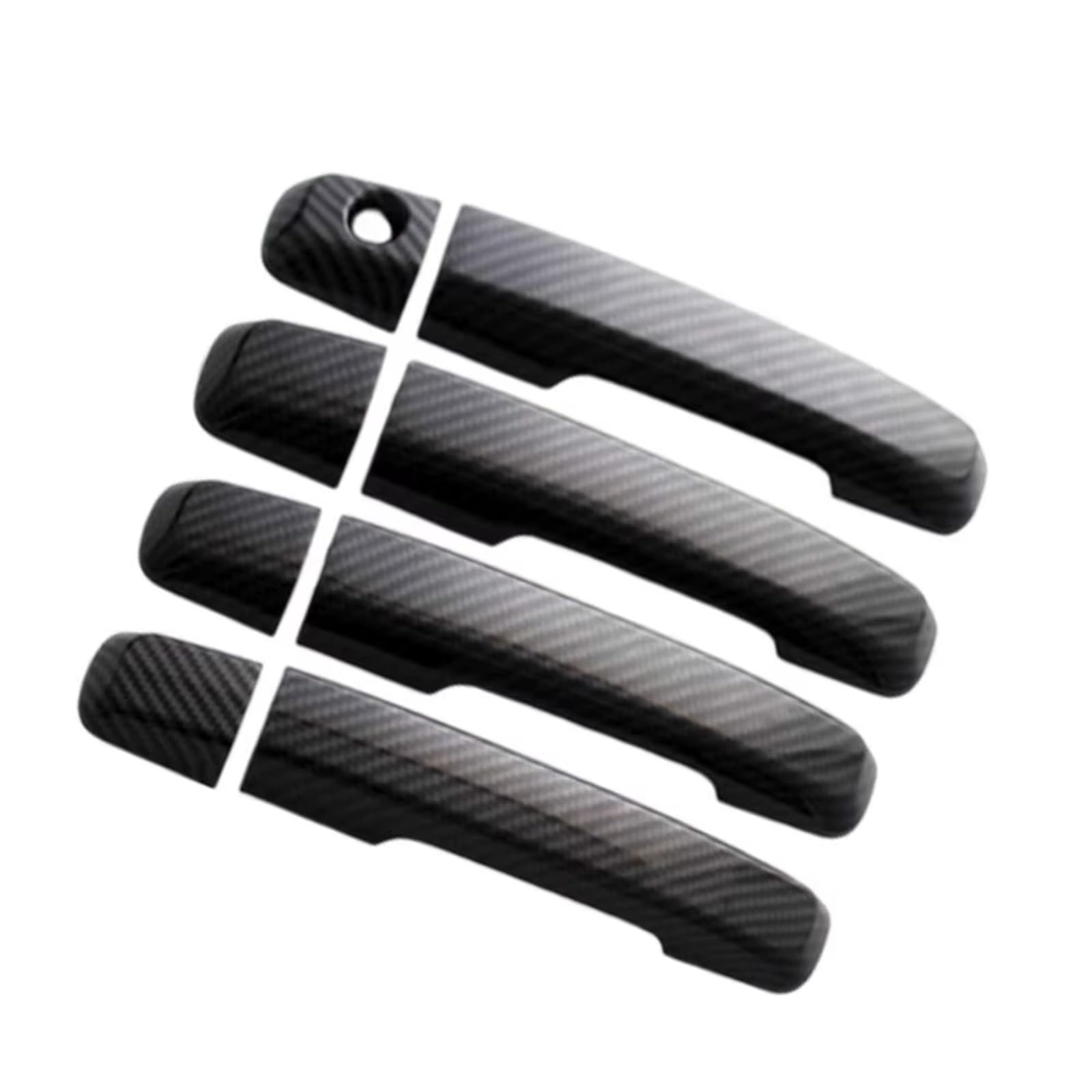 Qdzvalumv Carbon Fiber Car Door Handles Cover Shell Compatible With Isuzu For D-Max 2012-2019 Car Exterior Door Handle Cover Decoration Styling Set Accessories(Carbon Fiber)