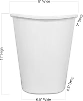 Vista 2 de RNK Shops Cesta de basura personalizada de cheurón colorido - una cara (blanco)