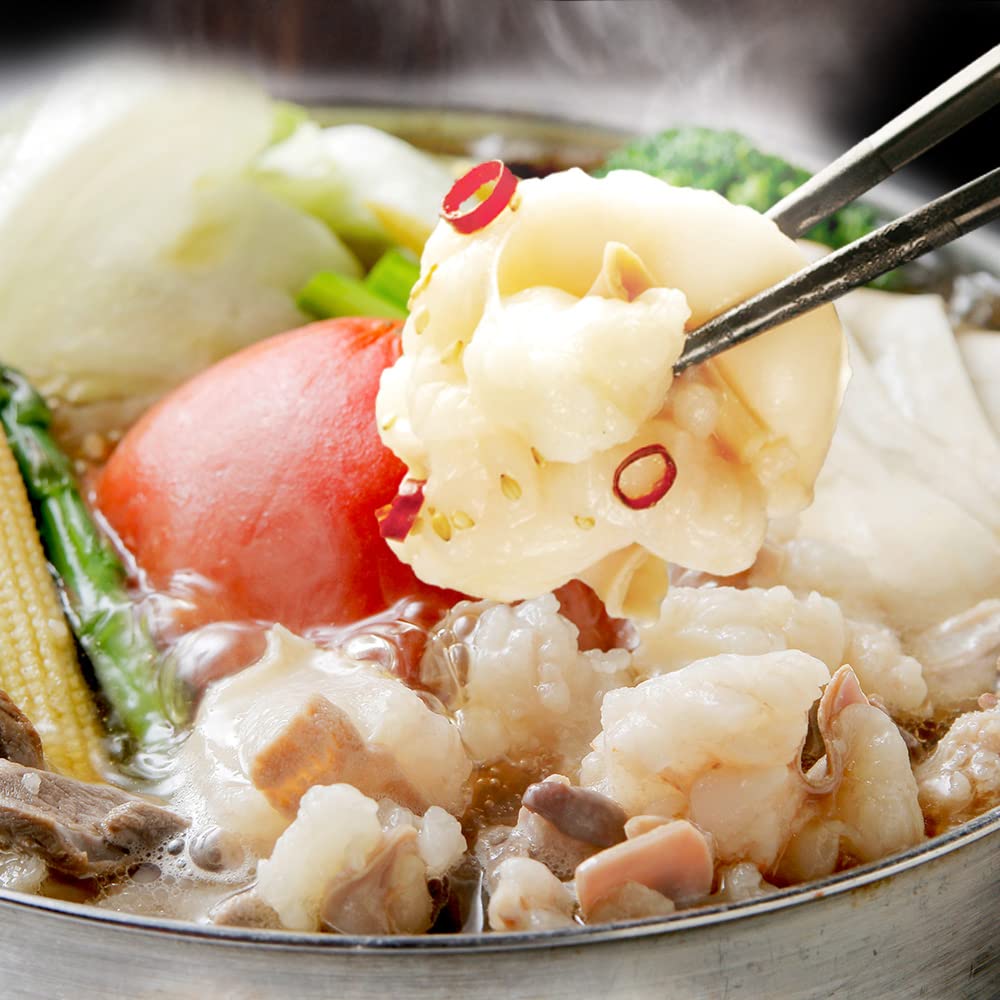 博多若杉 厚切り小腸 牛もつ鍋セット 国産 九州 福岡 お取り寄せ あごだし醤油味