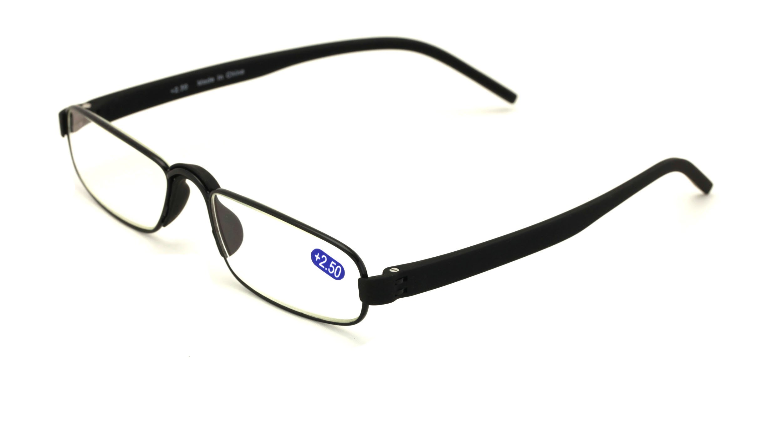 Lightweight Computer Reading Glasses - Anti-Blue AR Coating - Reduce fatigue, strain, & dry eye from digital gear. (Black, 3.00)
