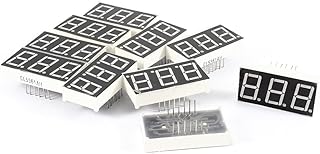 Aexit 10 Pcs Tools & Testers Red LED 12P DIP 3Bit 3-Digit Common Cathode Digital Voltage Testers Tube 0.56