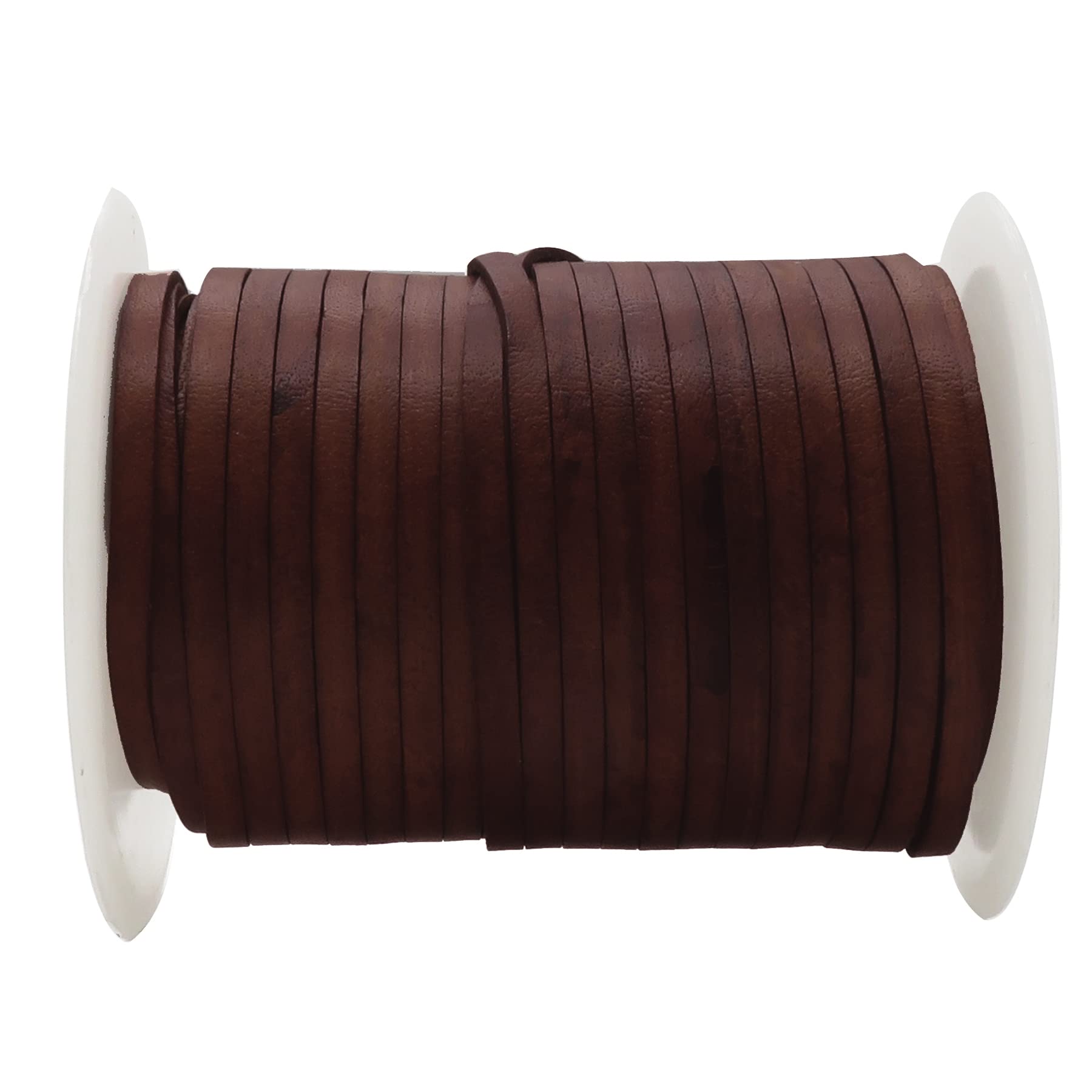 Esnado Correa De Piel Plana De 1 Metro De Ancho/color: A Elegir (ancho: 20 Mm, Verde) | Cuero Auténtico | Curtido Vegetal | Joyería, Pulseras