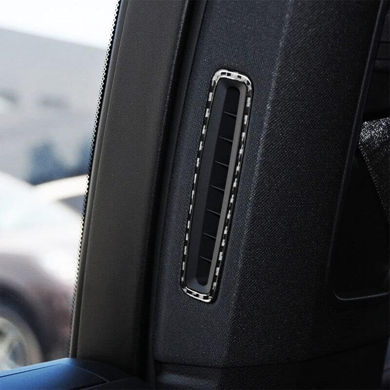 2PCS Carbon Fiber Air Vent Outlet Cover Trim Fit for Porsche Panamera 10-16