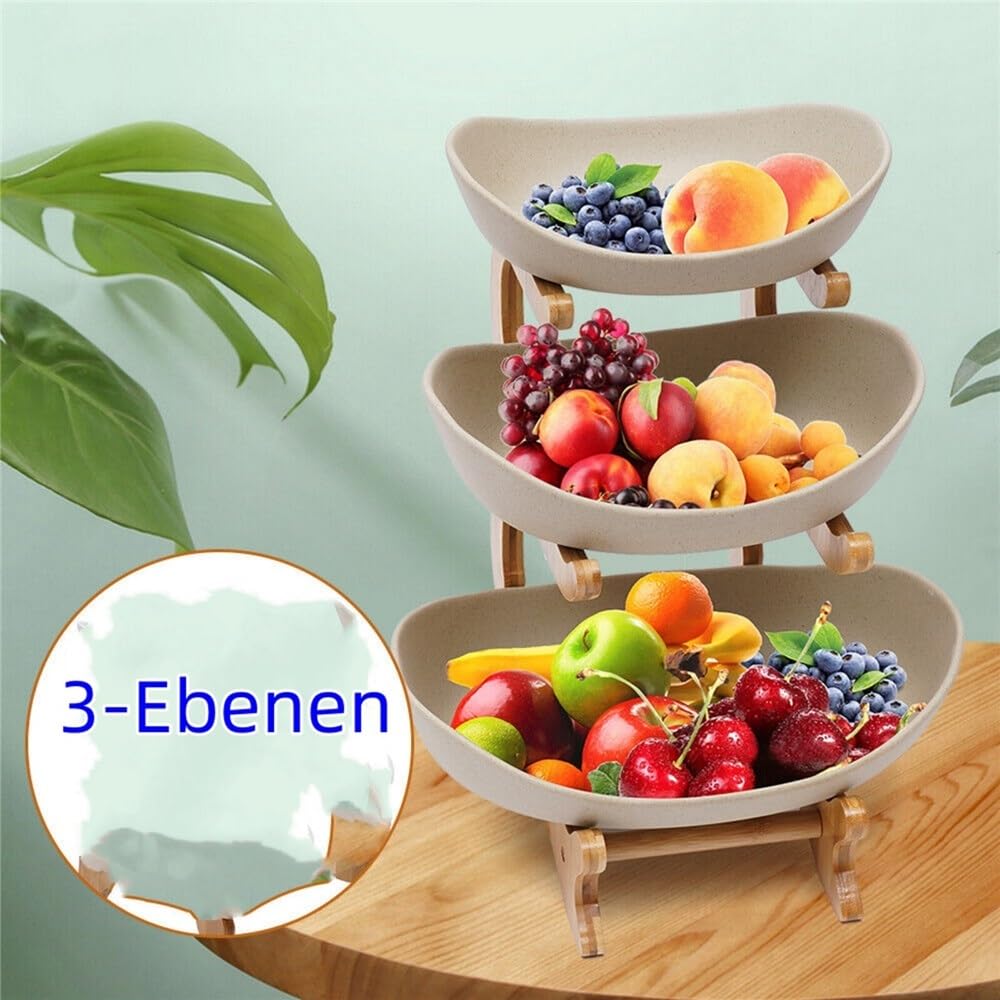 Koszyk produkcji Trójwarstwowy ceramiczny talerz na owoce Uchwyt kosz warzywa do domowego salonu Warzywa