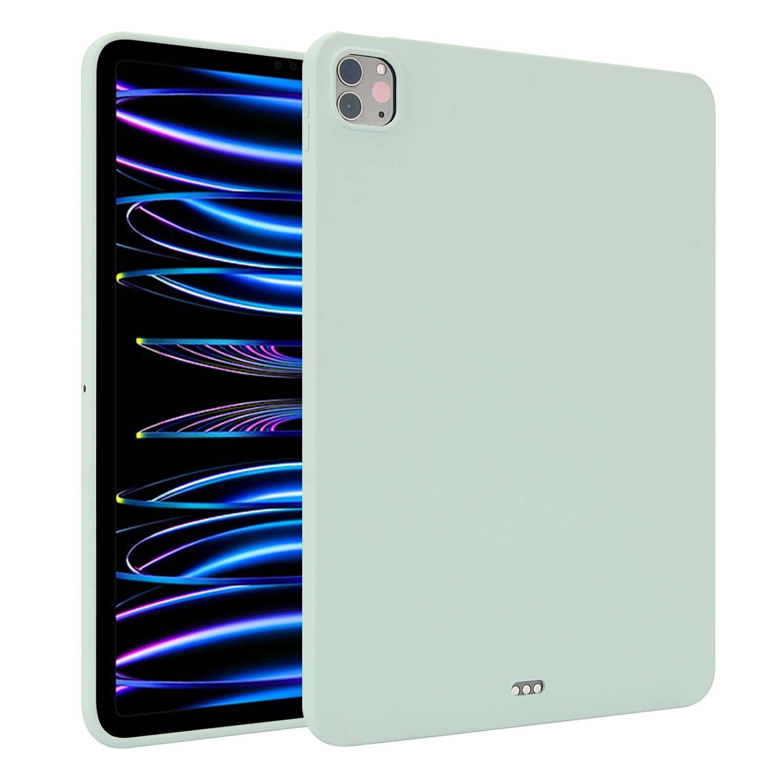 Étui iPad Pro 13 2024 menthe - Coque silicone légère et souple - 8