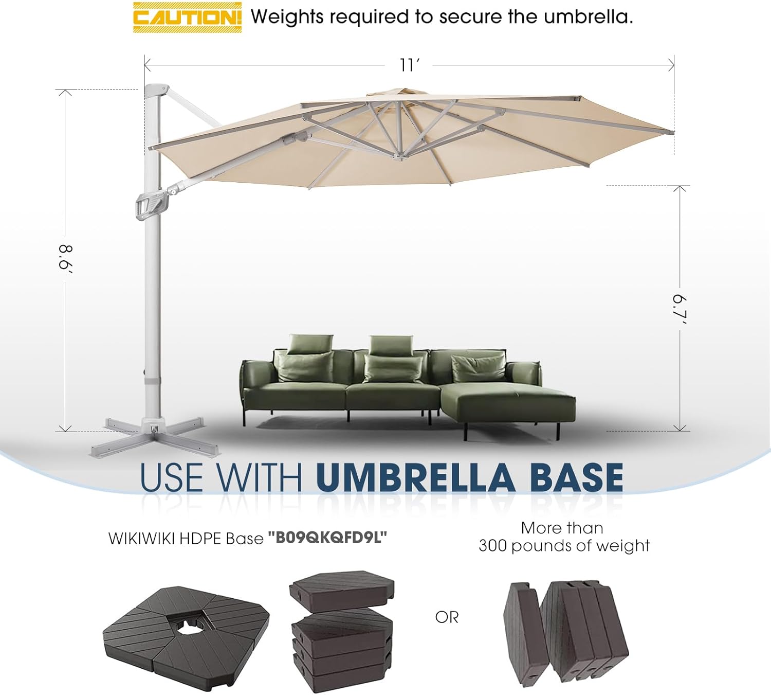 Patio umbrella providing shade over an outdoor seating area