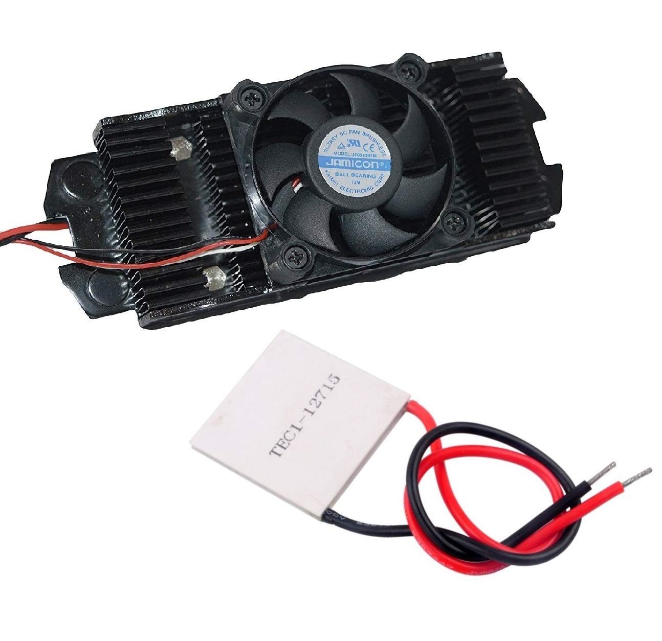 Invento 1Pcs Cpu Cooler Cooling Fan and Heat Sink with 1Pcs Tec1-12715 12V 150W Thermoelectric Cooler Peltier Plate Module