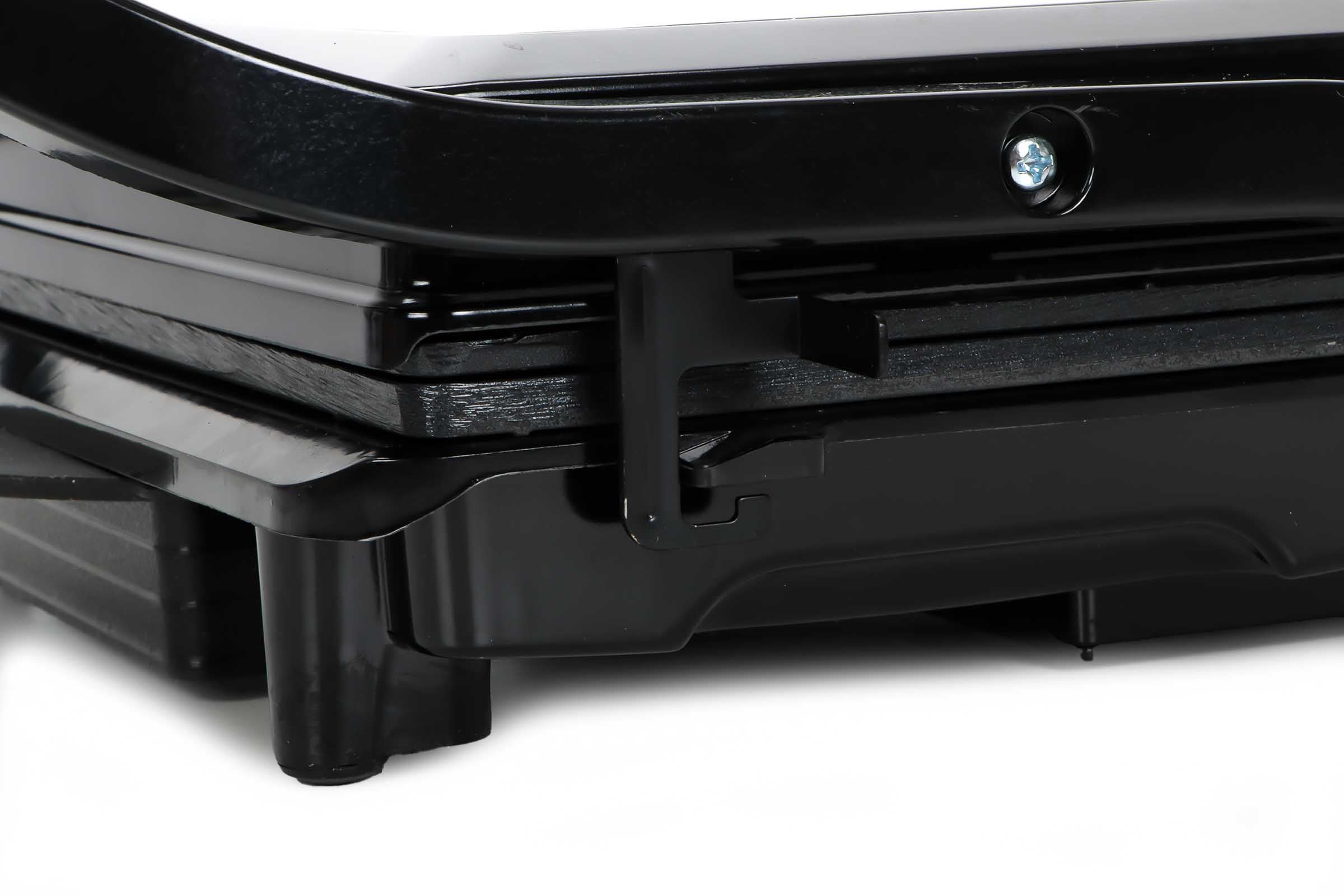 12V Kontaktgrill für LKW, Auto & Wohnmobil – 120W Elektrogrill mit LED-Kontrollleuchten, Tropfschale, Sicherheitsverschluss & rutschfesten Füßen – Ideal für Sandwiches, Fleisch, Gemüse & Hamburger