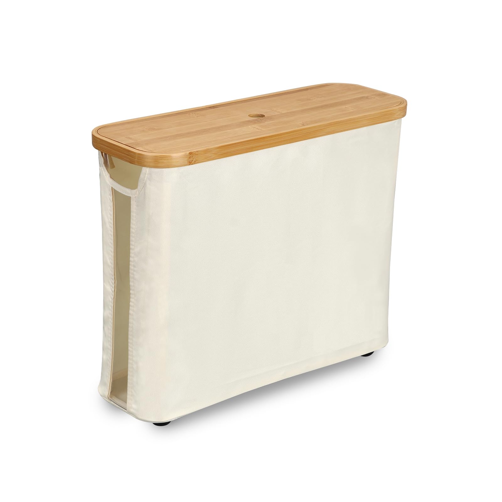 Pojemnik na papier toaletowy 22 l, pojemnik do przechowywania papieru toaletowego z pokrywką, stojak na papier toaletowy, do łazienki, 43,5 x 14,5 x 37 cm (beżowy)