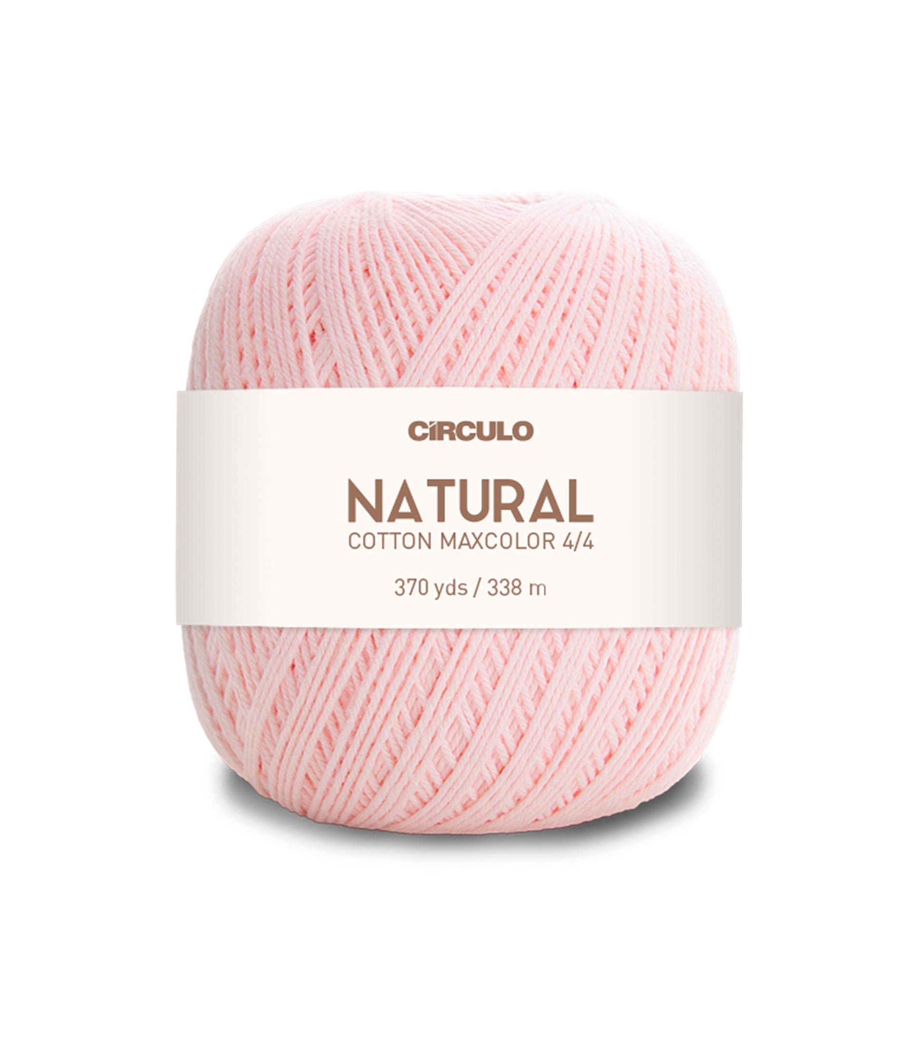 Natural Cotton Maxcolor 4/4 by Círculo – 100% Brazilian Virgin Cotton (Pack of 1 Ball) – 369 yds, 7 oz – DK (3346)