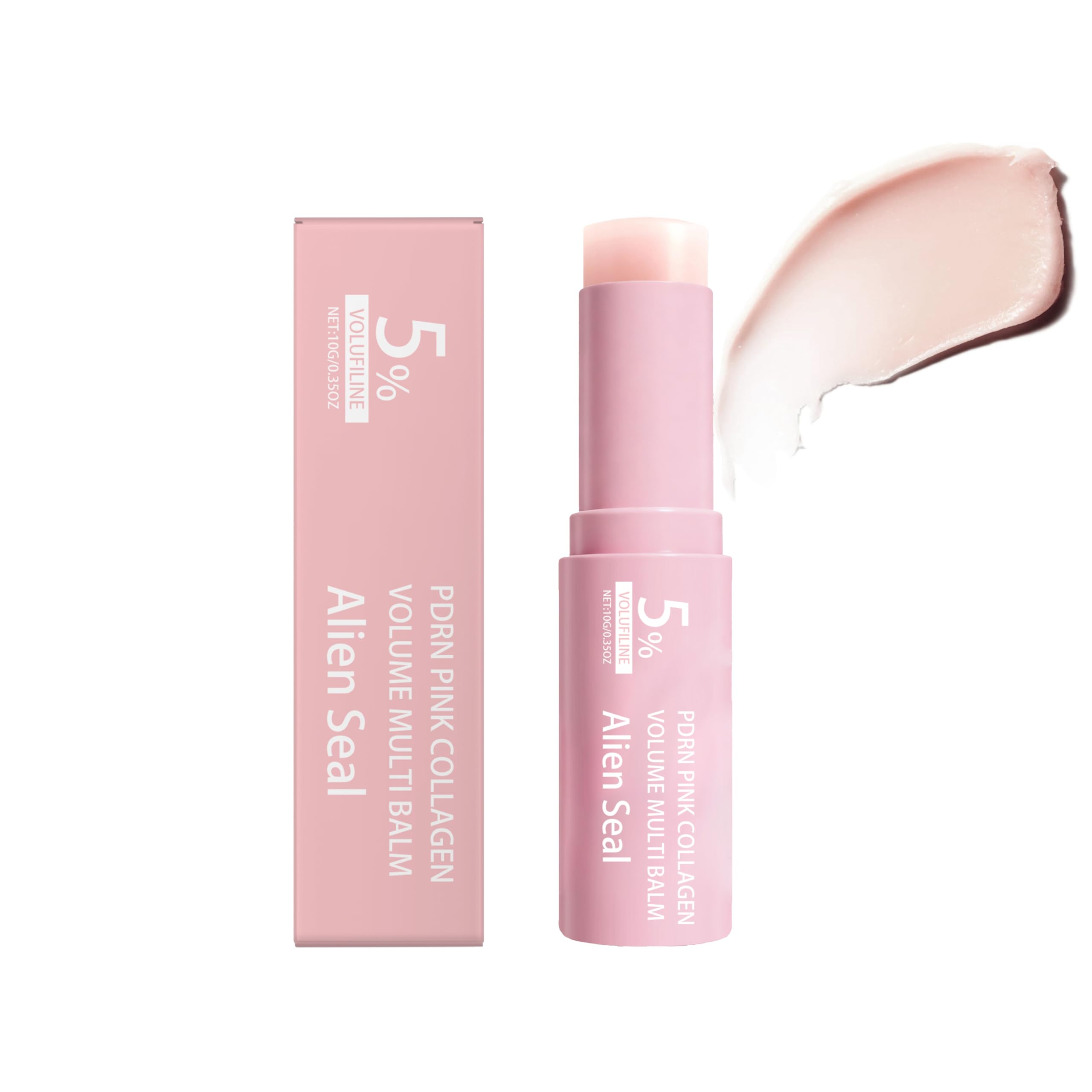 PDRN Pink Collagen Volume Multi Balm | All In One Volufiline, PDRN, NAD Stick for Youthful-Looking, Helping Look of Fine Lines, Firming Care, Anti-Aging Care | For Under-Eyes, Neck, Forehead (1pc) - 2