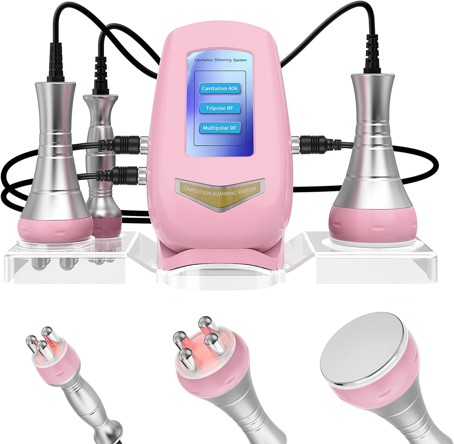 Durskfl Radiofrequenza Viso e Corpo 40K Massaggiatore Anticellulite, 3 In 1 Anticellulite Macchinario Cavitazione Vacuum Cellulite massaggiatore Radiofrequenza corpo Rassodanti e Tonificanti (M)