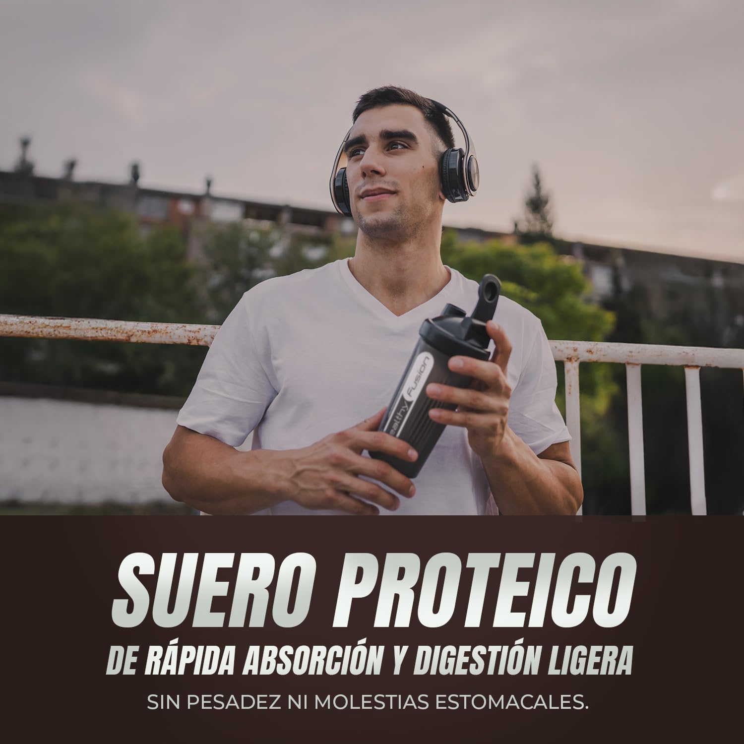 Healthy Fusion Whey Protein | Proteína Whey pura con Colágeno + Magnesio | Mejora tus entrenamientos | Protege y aumenta la masa muscular | 1000g de proteína (Chocolate)