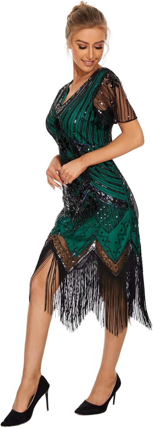 1920s Dresses for Women Flapper Dress Gatsby Dresses for Women Roaring 20's Dress - Image 6