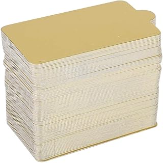 Podkładka pod ciasto, 100 szt.Złota tabliczka na babeczki, do domowej kuchni(Small rectangle)