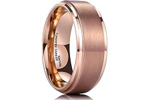 Duo 8mm/10mm Brushed Tungsten Carbide Wedding Bands for Men
