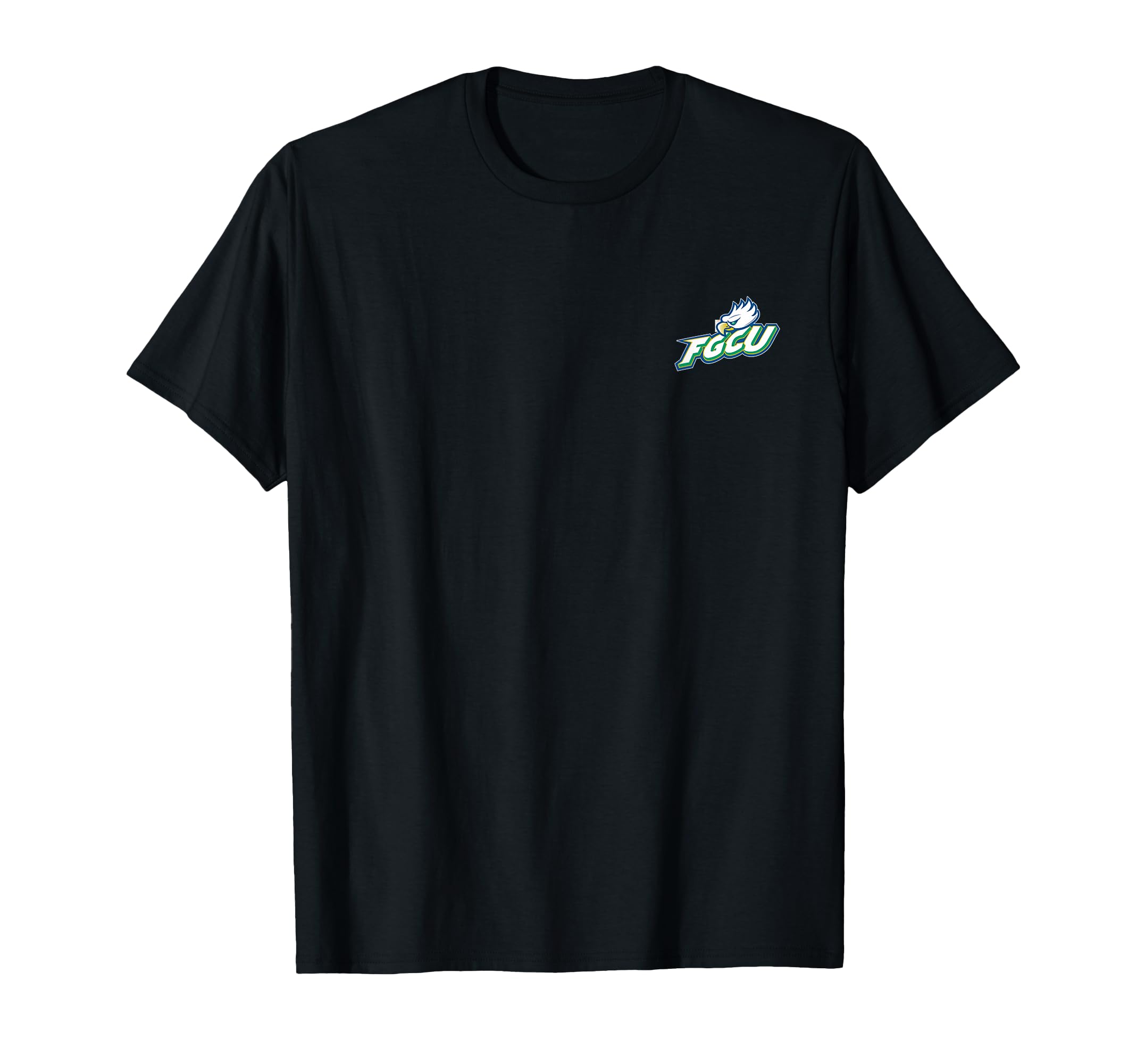 Florida Gulf Coast Eagles Unisex-Youth Black Cotton Polyester T-Shirt, Small, Short Sleeve, Crew Neck, Modern, Game, Casual, 1 Count
