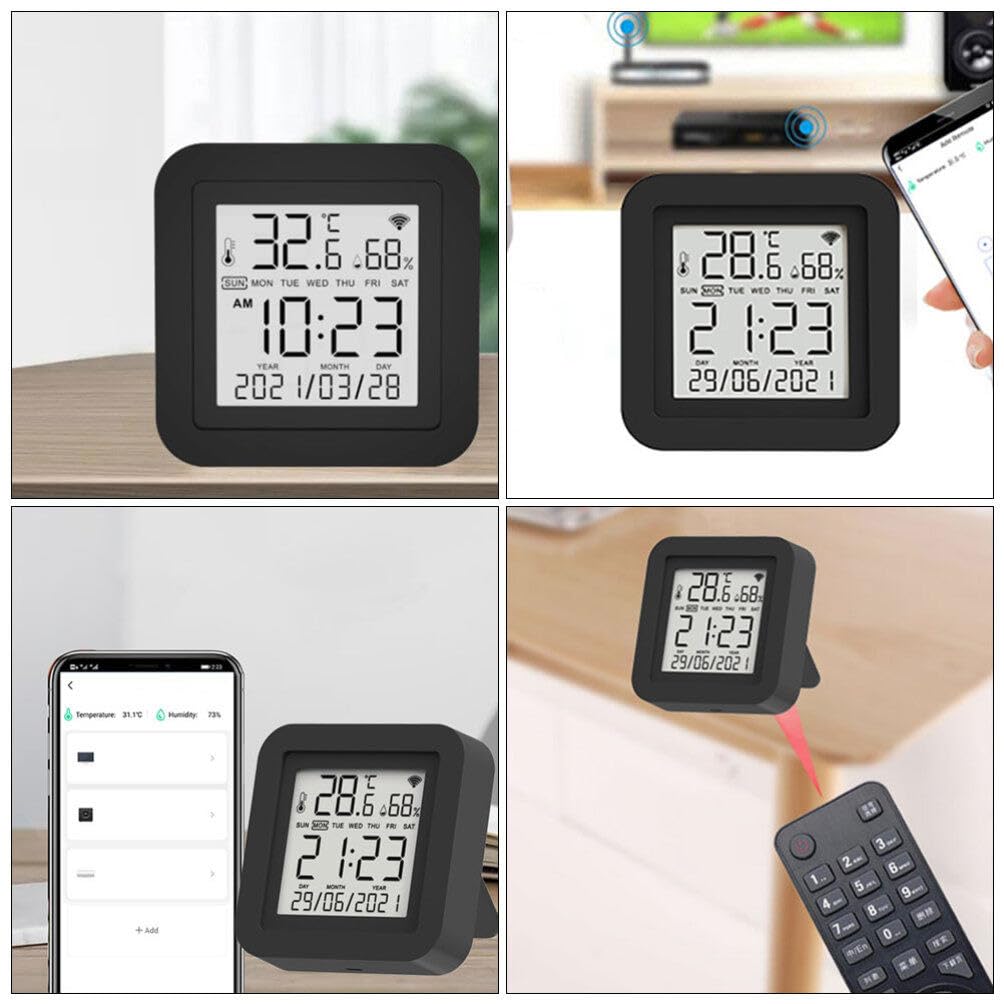 UKCOCO Indicatore Di Temperatura Digitale Monitor Di Umidità e Temperatura Igrometro Portatile Per Interni Misuratore Di Strumento Di Monitoraggio Umidità