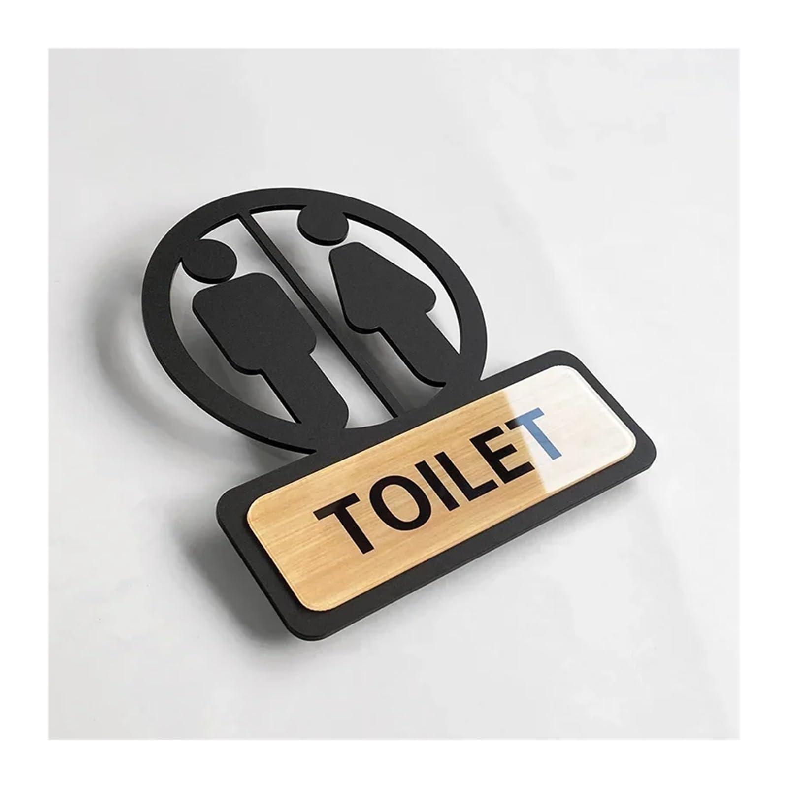 Toilet Sign Toilet Sign Self Adhesive Bathroom Signage Restroom Reminder(1)