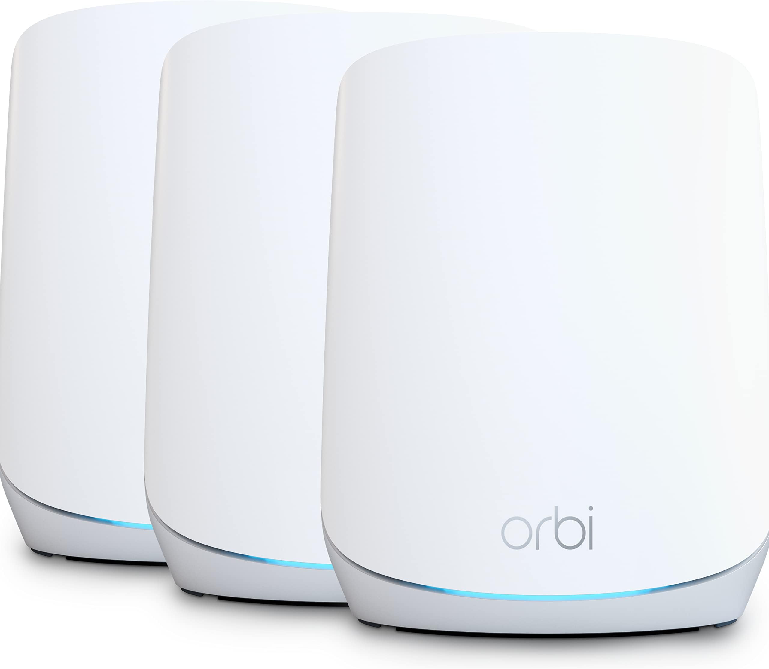 Orbi Mesh WiFi 6 System (RBK763S), Mesh Router & 2 Extenders, Cover Every Room, Up To 6,000 Sq Ft, Improve WiFi Speeds up to 5.4 Gbps & 75 devices, Simple App Set Up