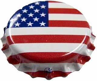 144 count Beer Bottle Crown Caps - Oxygen Absorbing for Homebrew (American Flag)