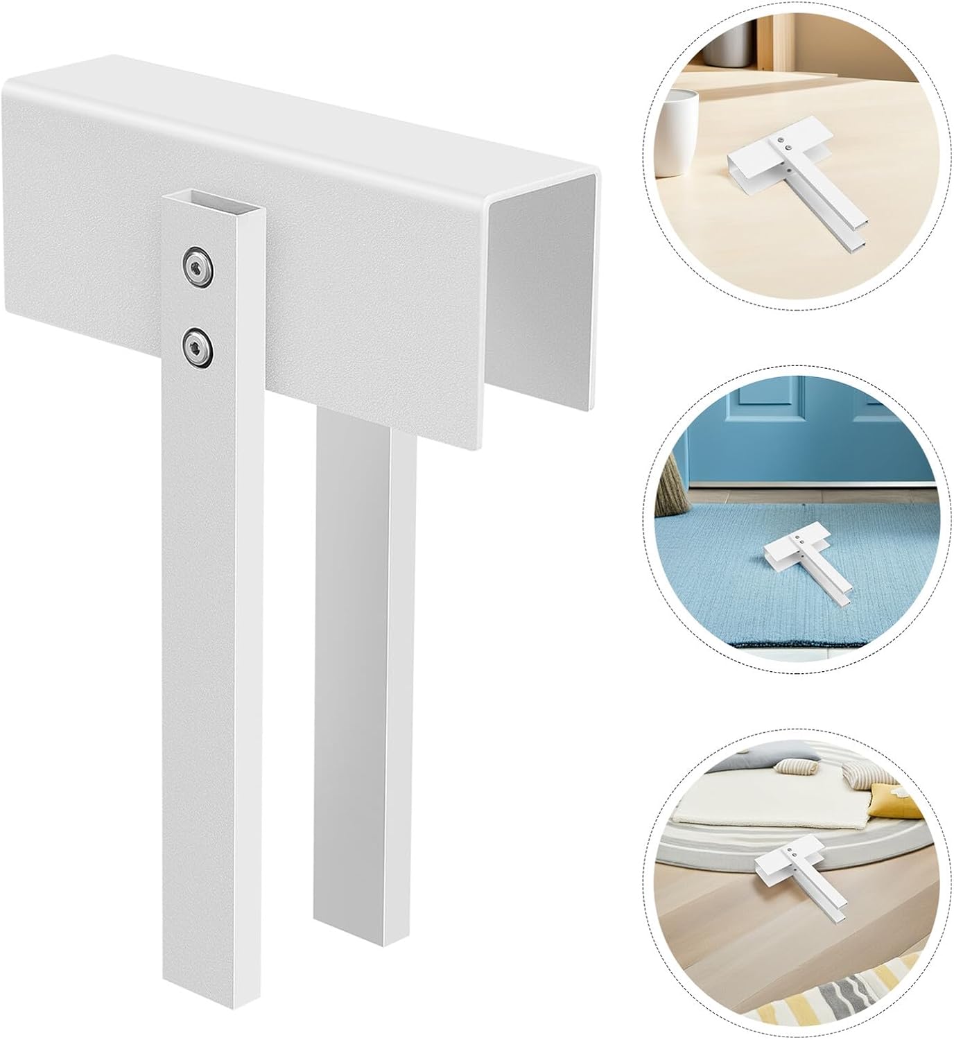 2pcs Bifold Door Locks for Safety Adjustable Stainless Steel Double Closet Lock Latch Childproof for Home Use