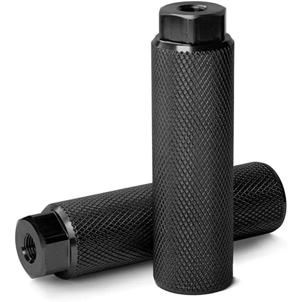 GFDSGRE Bike Pegs 3/8 Inch Axles Mountain Bike BMX Pegs Cycling Rear Pegs Bike Pegs Stunt Pegs(Black)