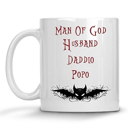 Miniatura 1 de Novelty Gift Inspiring Christian Gifts for Popo, Thoughtful Gift for Grandfather - Prayers Quote on 11 Oz White Ceramic Coffee Mug