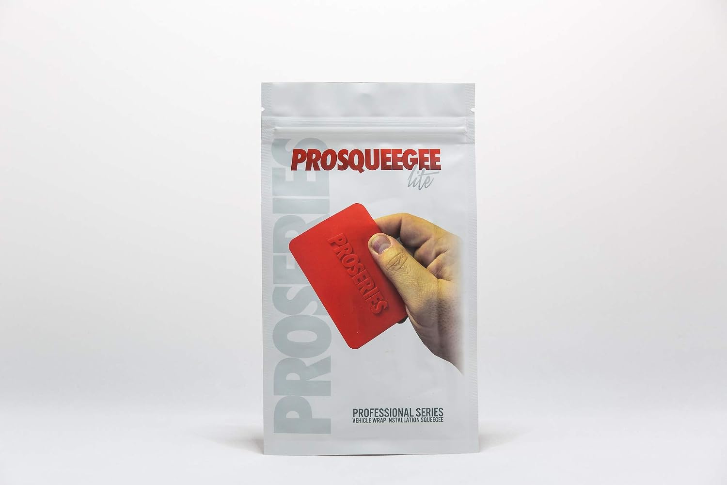 PROSERIES RED PROSQUEEGEE LITE Squeegee for Car Wrapping, Window Tinting & Vinyl Graphics Applications, Durable & Flexible Tool for Professionals