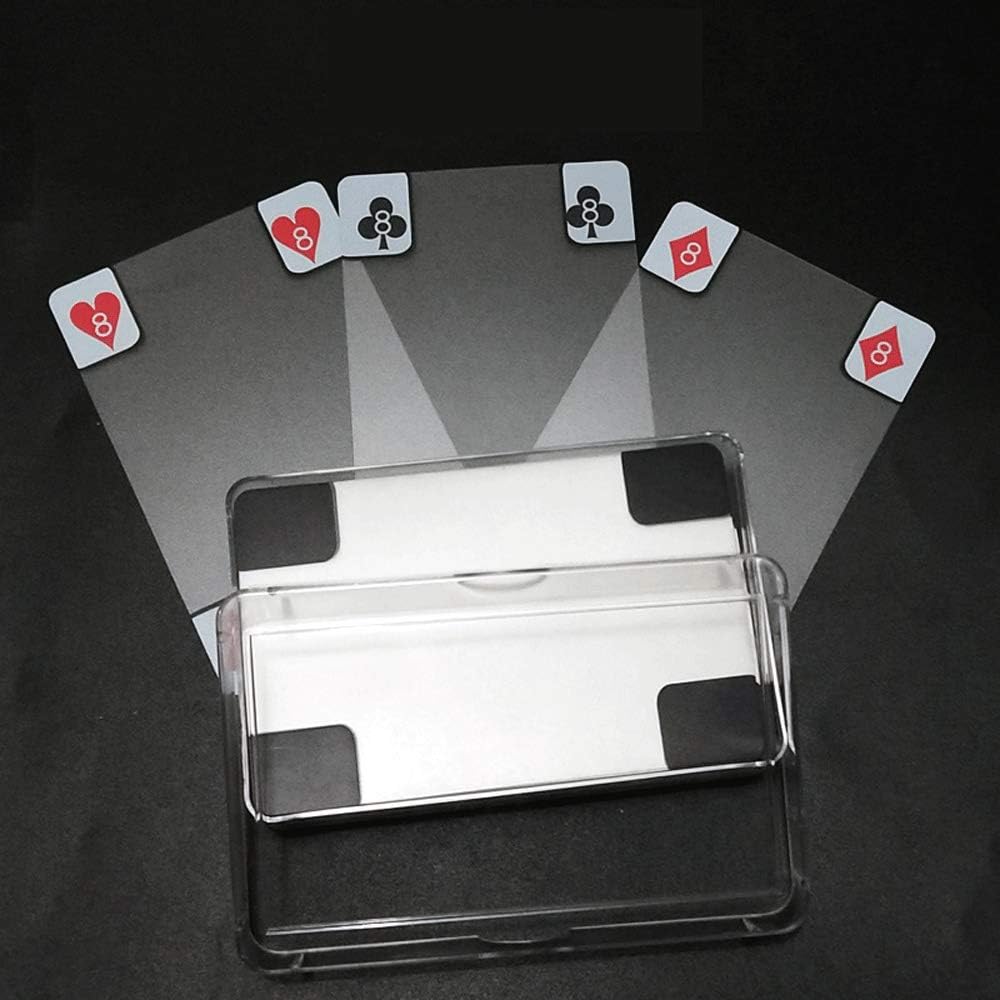 BOLLAER Creative Transparent Crystal Playing Cards, Deck Waterproof Transparent Clear Plastic PVC Poker Playing Cards
