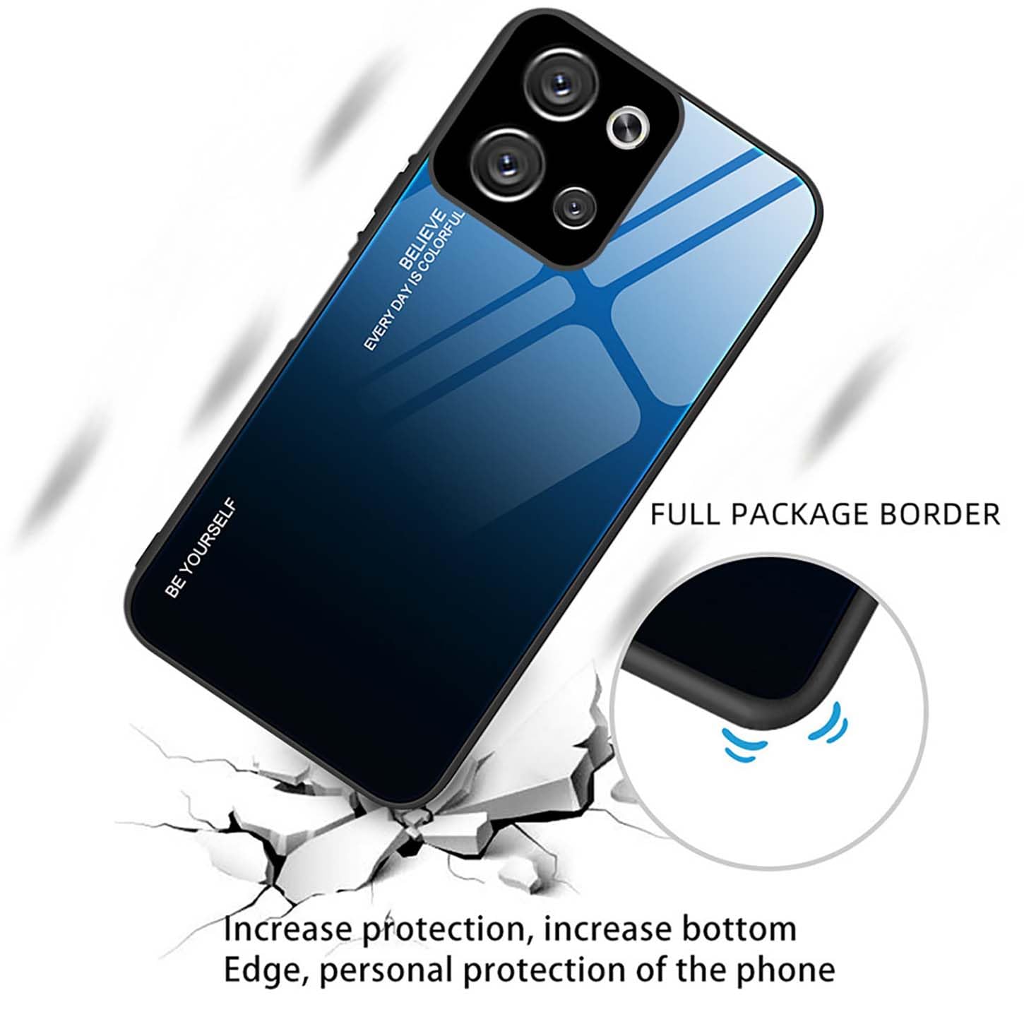 ILING Coque Pour Motorola Edge 50 Fusion, Très Mince