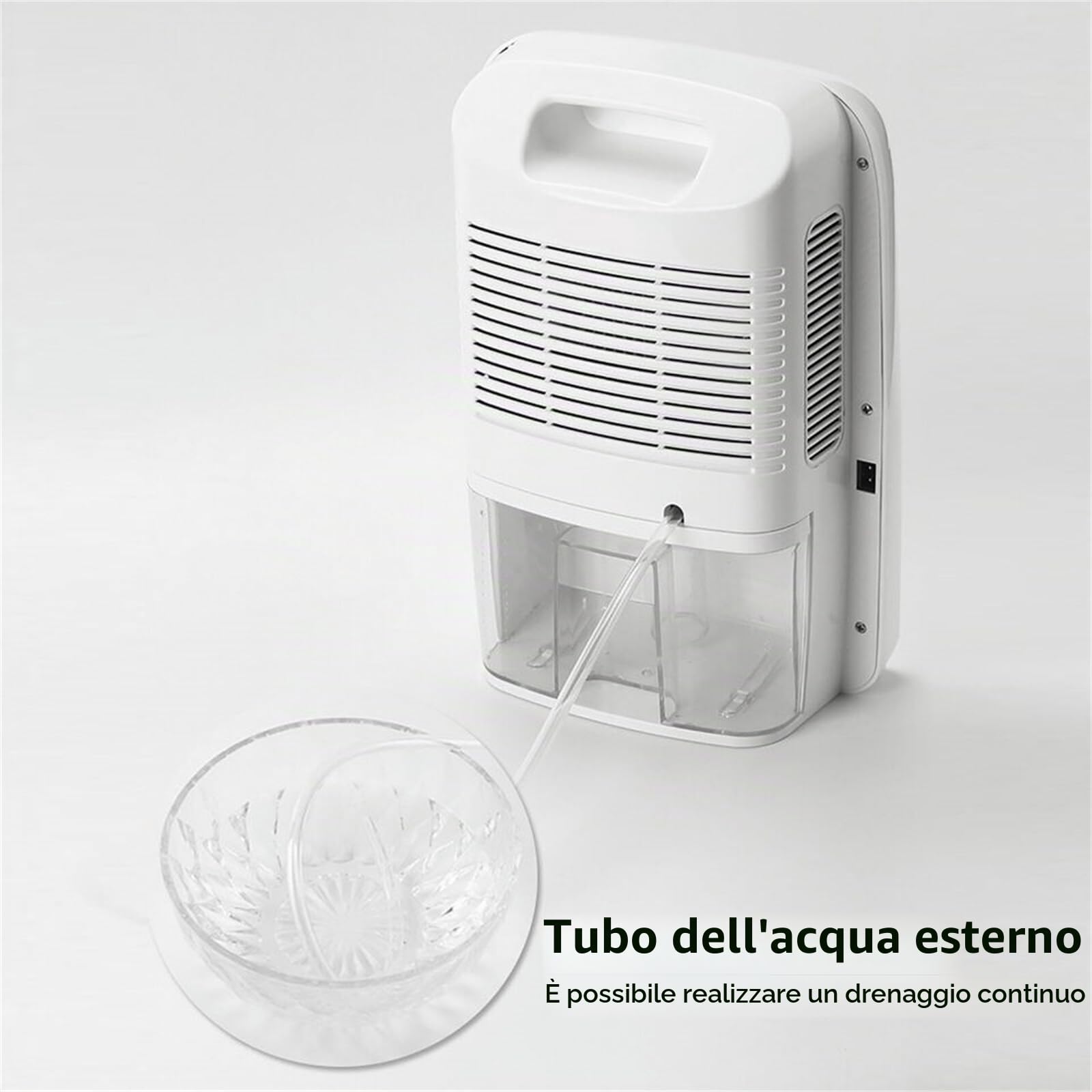 Deumidificatore elettrico, 2,5 l, deumidificatore per casa, mini deumidificatore per camper, bagno, camera da letto