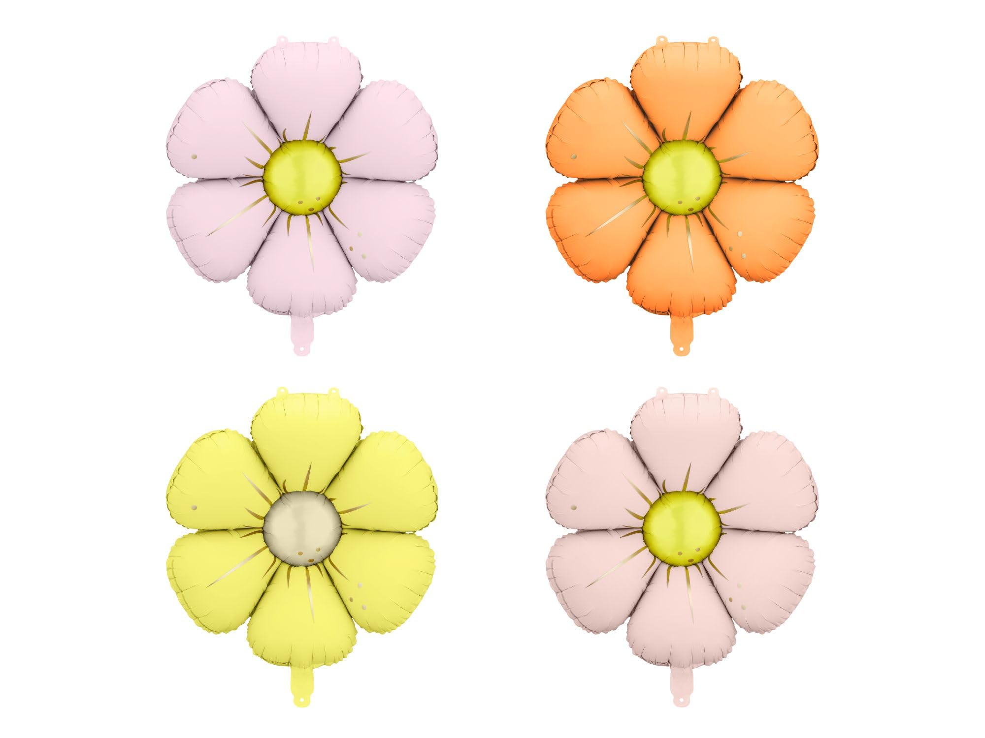 4 Daisy Foil Balloons 65 cm