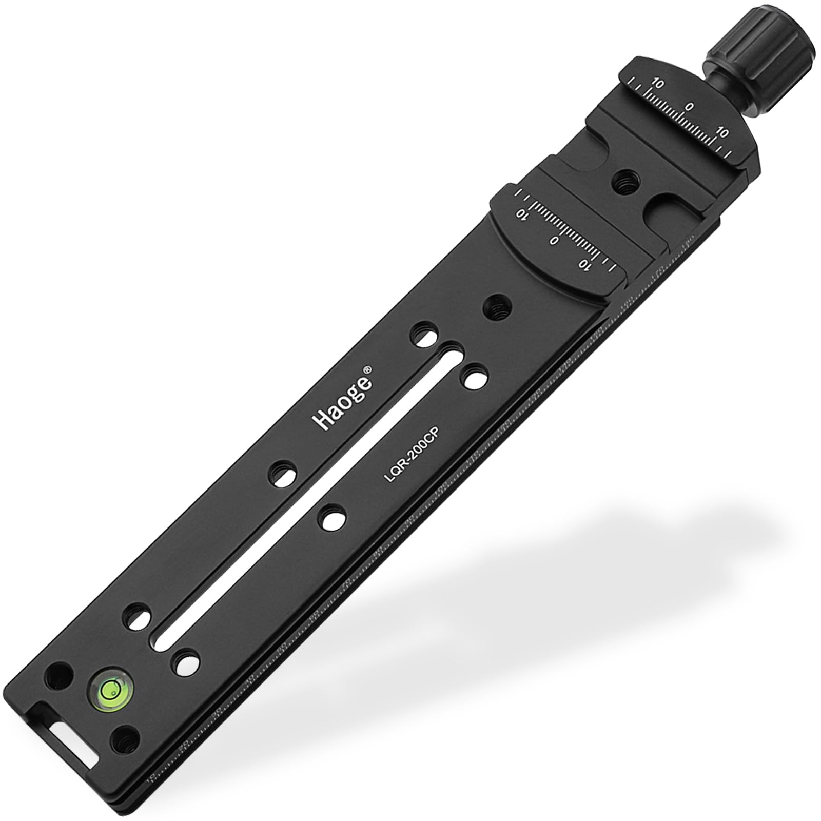 LQR-200CP 200mm Nodal Slide Double Dovetail Focusing Rail Plate with Quick Release Clamp for Camera Panoramic Panorama Close Up Macro Shoot compatible with Arca Swiss RRS Benro Kirk