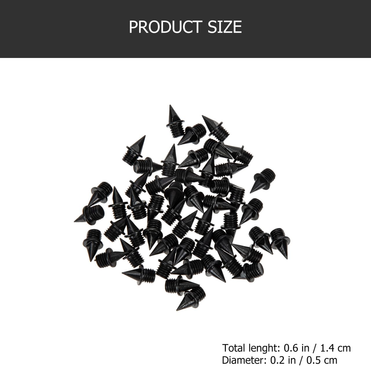 UPKOCH Set Da Golf Scarpe Punte Da Golf Picchi Di Pista Borchie Scarpe a Spike Punte Delle Scarpe Presa Spichi Di Scarpe Del Golf Tacchetti Per Scarpe Acciaio Carbonio Nero