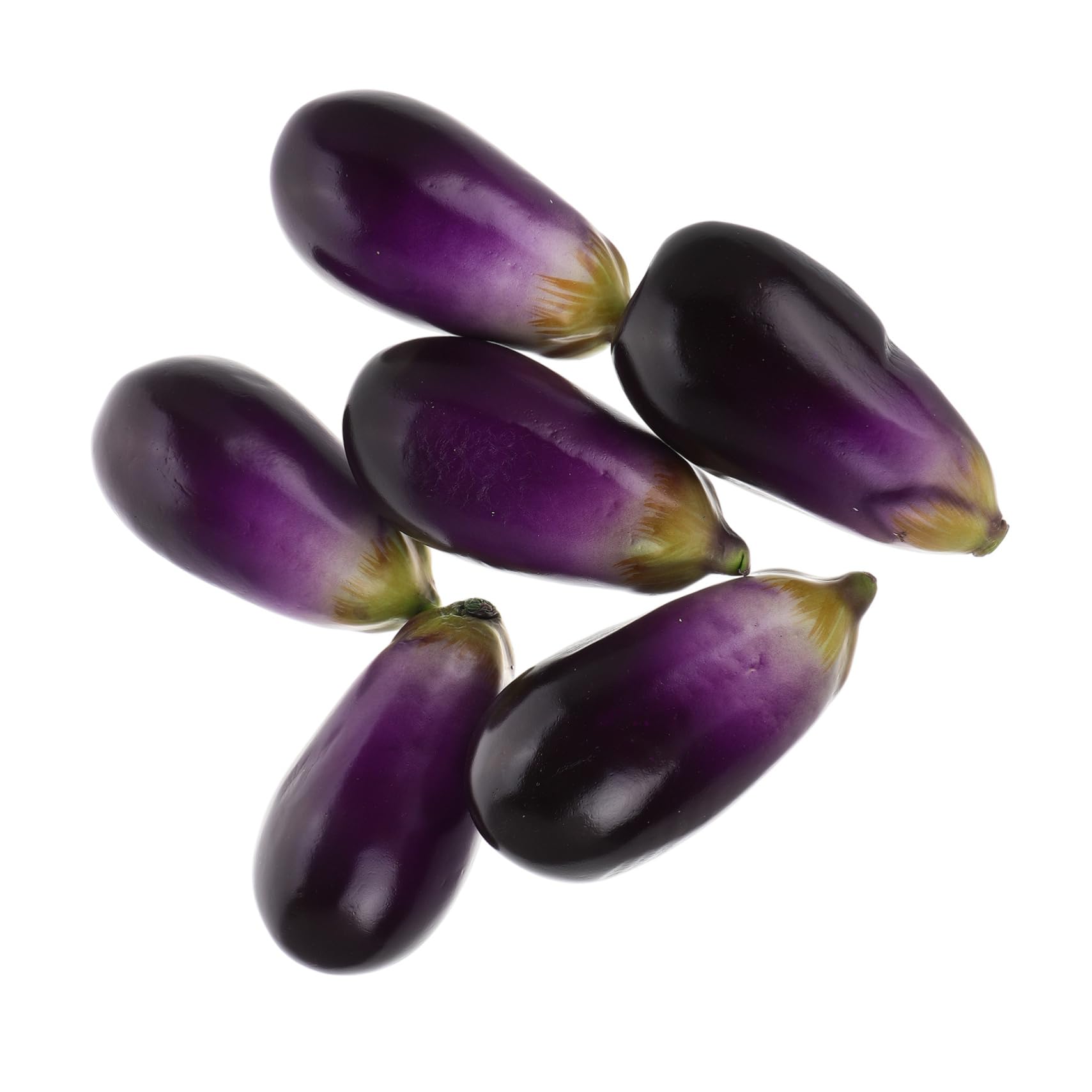 Cabilock 3 Sätze Simulation Aubergine Pflanzendekorationen Gemüse Für Pflanzen Realistische Aubergine Modelle Gefälschte Auberginendekoration Pflanzliche Requisiten Schaum 6 Stück * 3