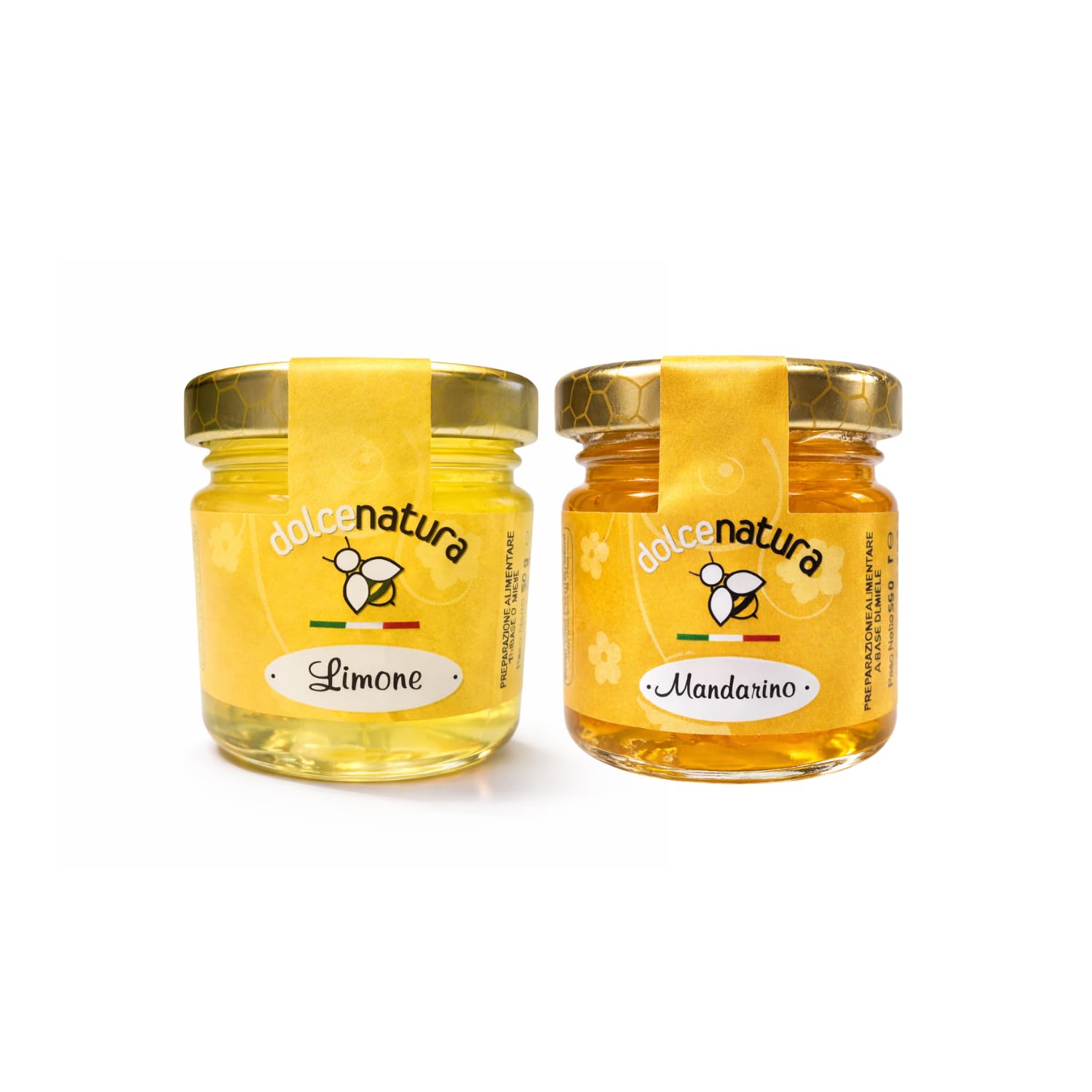 Set Degustazione Miele 8 Vasetti 50g - Miele Italiano Naturale Gusti Assortiti Pera Fragola Limone Mandarino Fichi Frutti di Bosco Nocciola Millefiori Mini Formato Idea Regalo Gourmet (Dolce Natura)