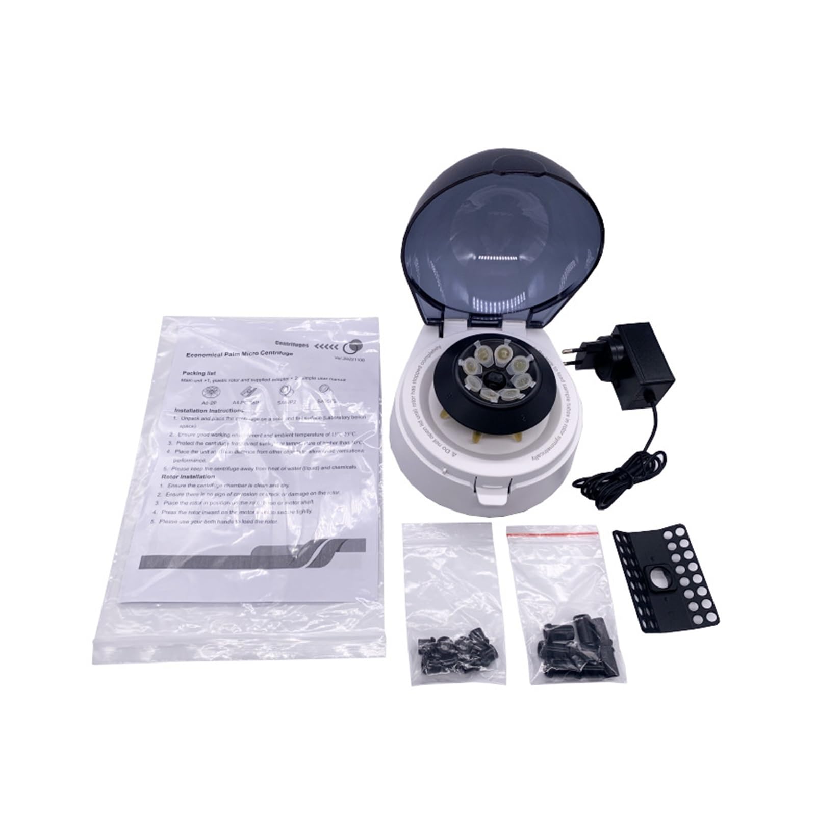 Centrífugo, Mini Centrífuga, Máquina De Laboratorio 7000rpm, Microcentrífuga Tubos PCR 0,2 Ml-2 Ml