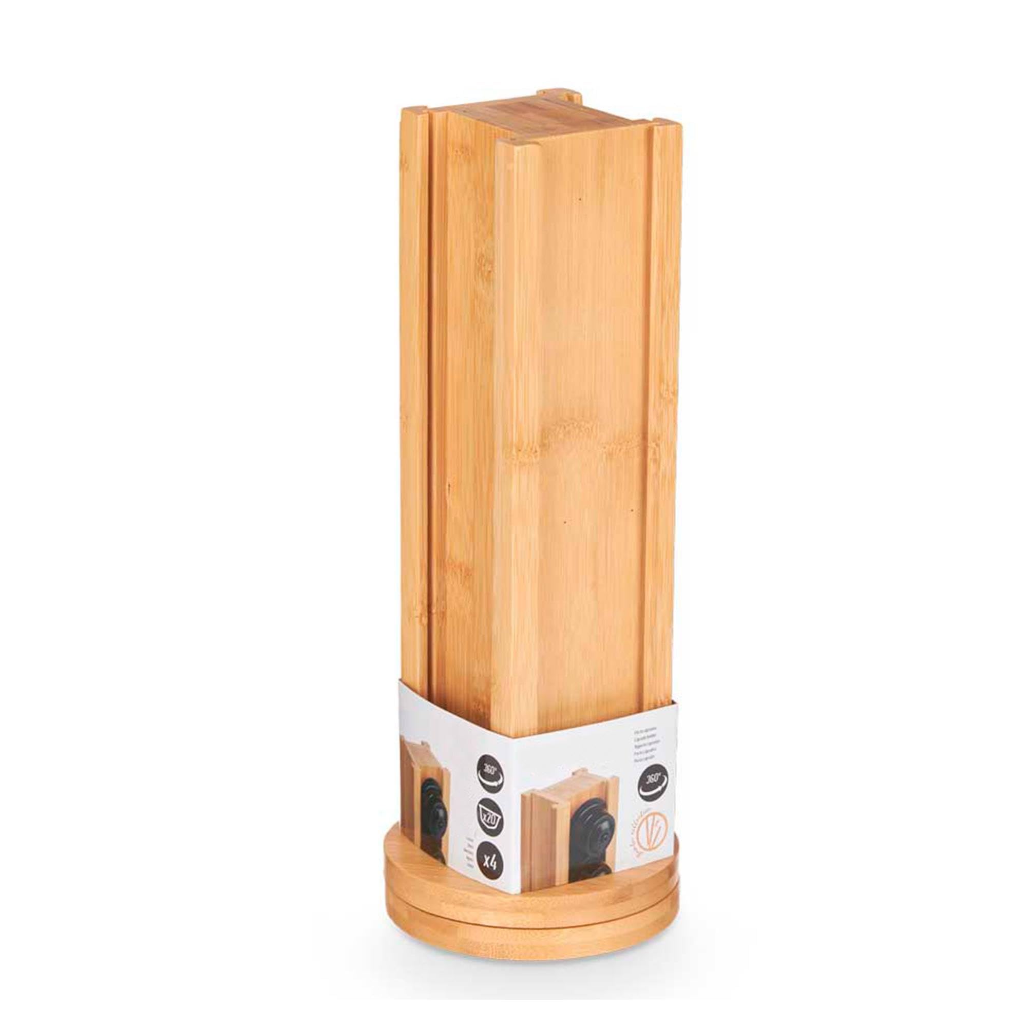 Portacapsulas bambu giratorio capsulas g colección KINVARA