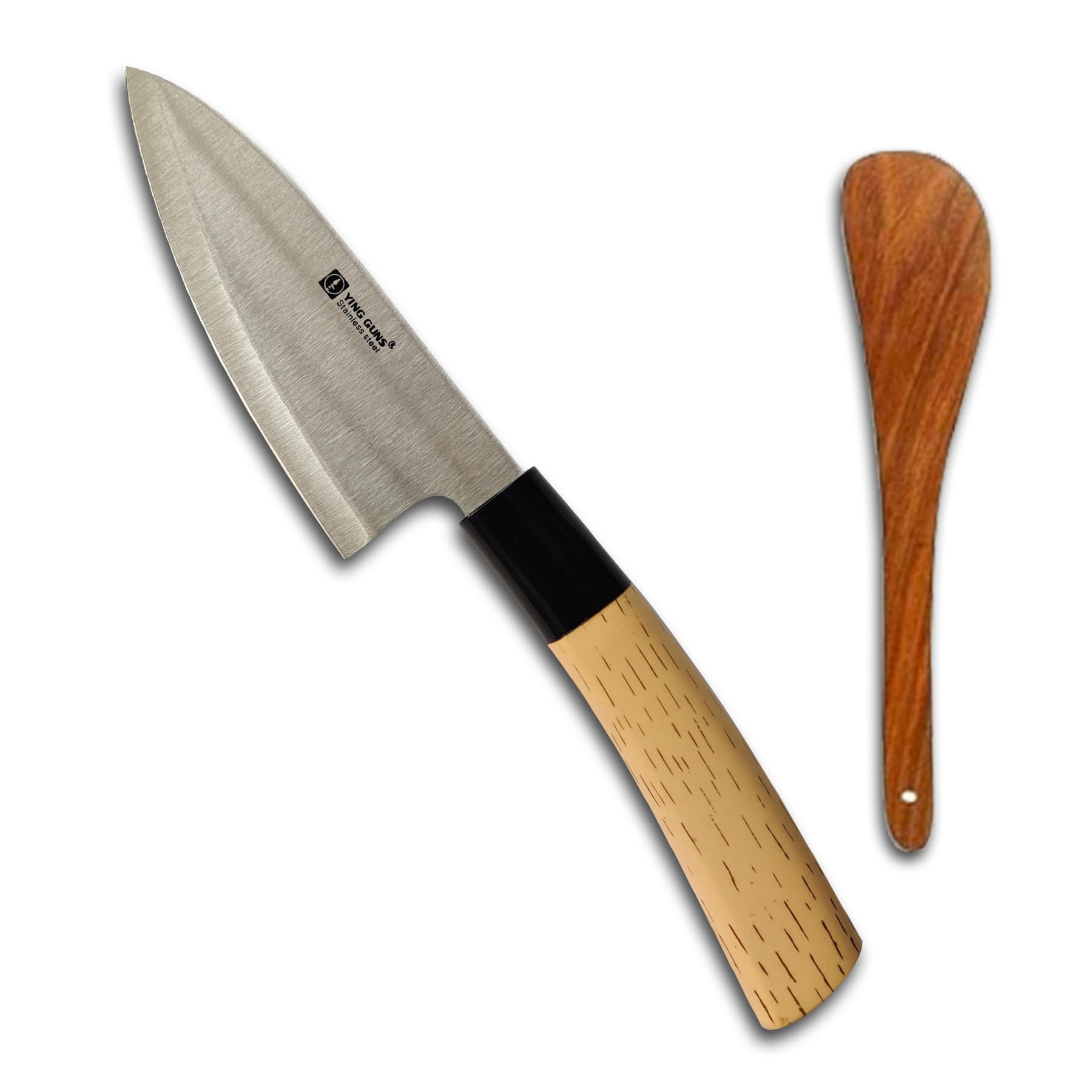 Ying Guns Premium Stainless Steel Very Sharp Blade 5.8 inch Boning Kitchen Knife Wood Finished Handle Pack of 1 (W5)