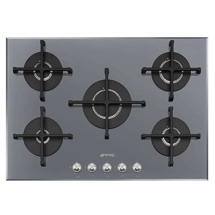Buy Smeg Gas hob with 5 Burners PV175S2, Glass Online at desertcart