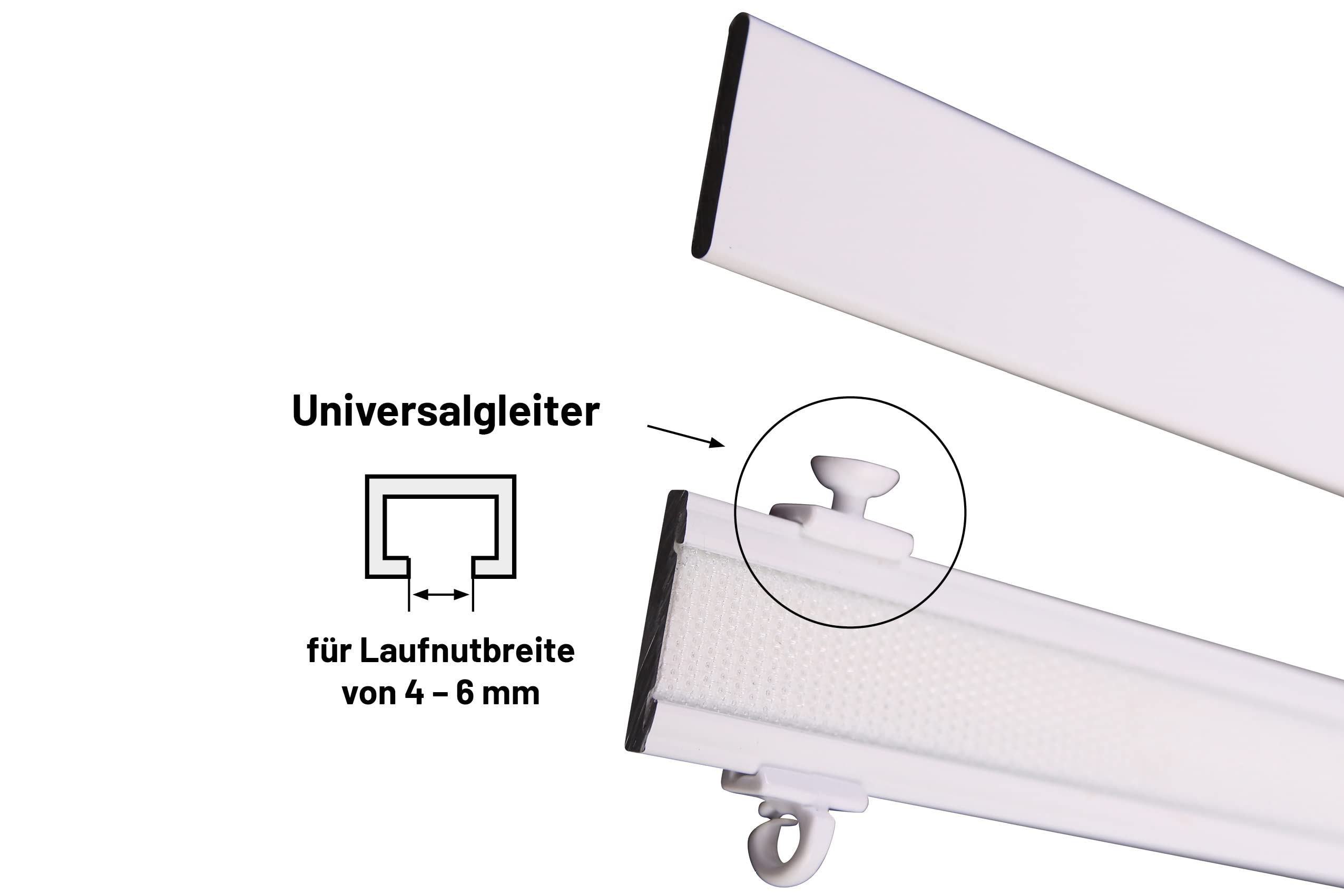 Gardinia Paneelwagen für Flächenvorhänge weiß, 60 cm kaufen | Globus