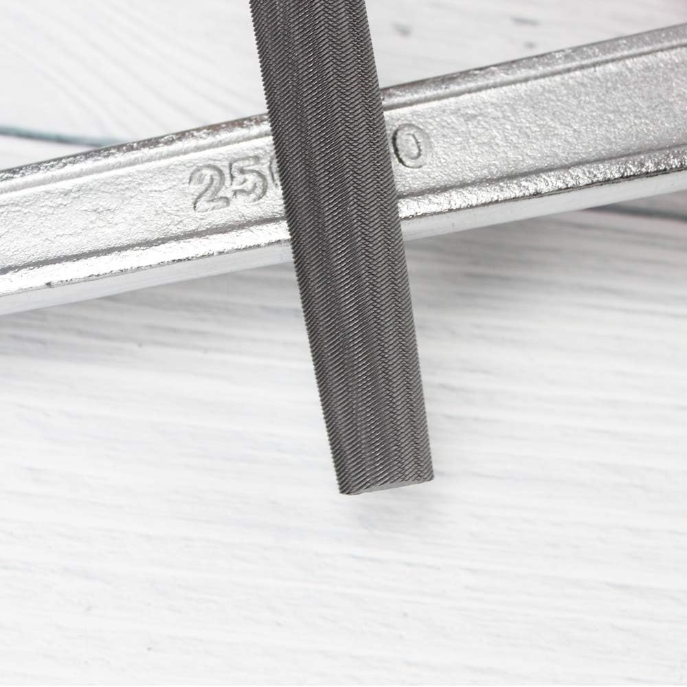 Generic High Carbon Steel Handleless Half Round Medium Cut File for Metal and Wood