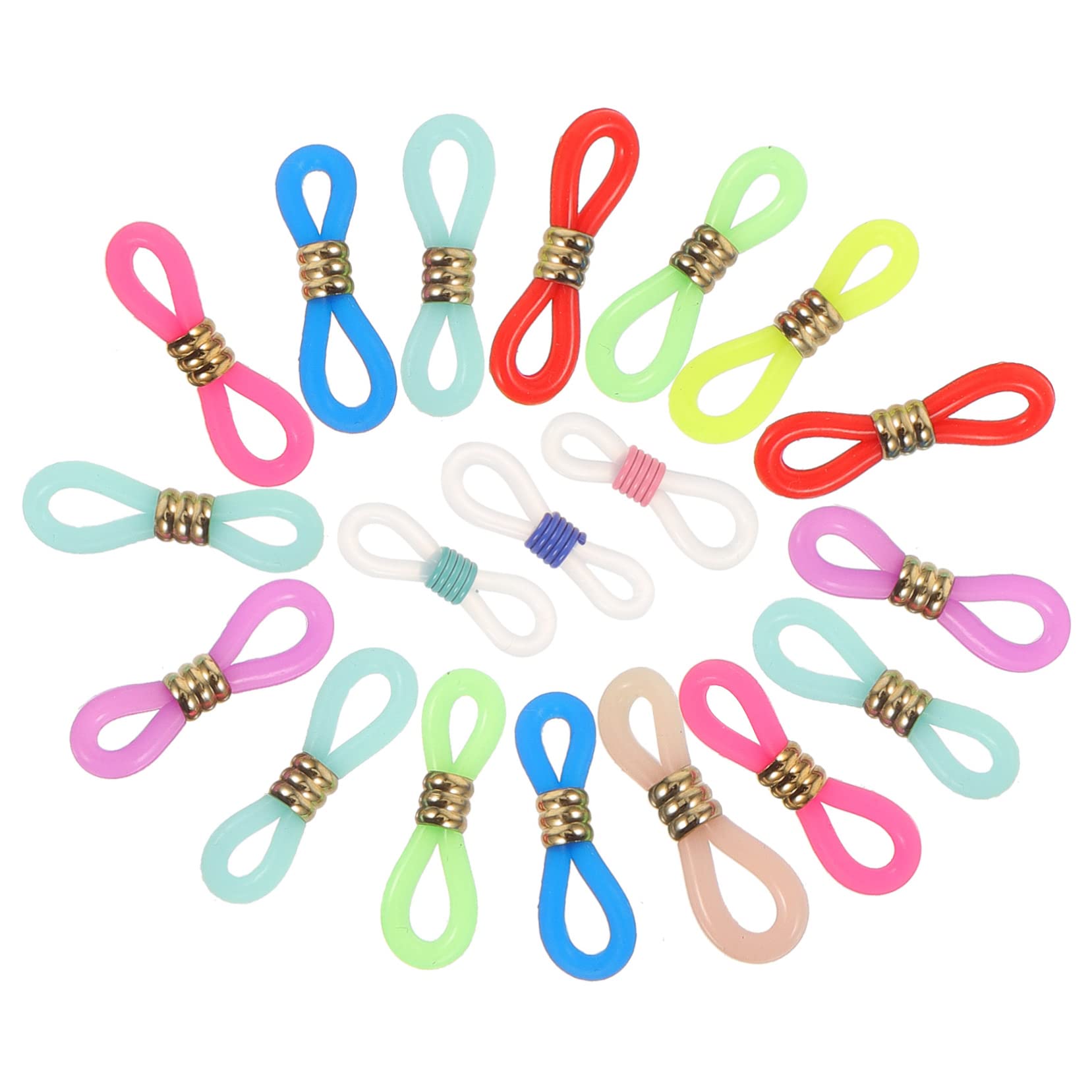 Healeved Terminali Antiscivolo Per Occhiali Silicone Connettori Regolabili Per Catenelle Occhiali Accessori Pratici E Chic Per Compatibile Con Maggior